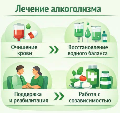лечение алкоголизма в Рубцовске этапы